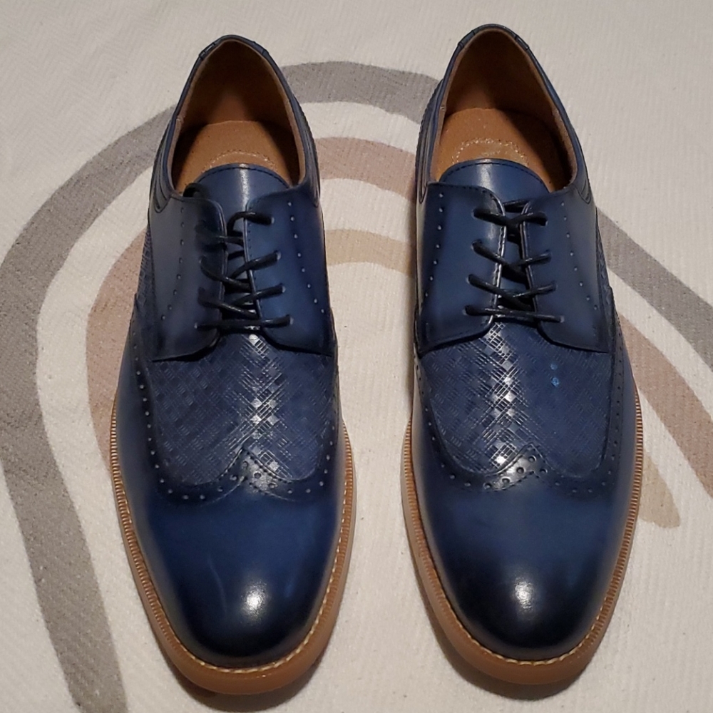 Stacy Adam's Blue Fallon wingtip Mens 9.5